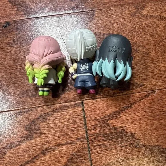 Kimetsu No Yaiba Demon Slayer Tanjiro Hashira Mascot Set B Lot Of 3 Mini Figures - Picture 4 of 4